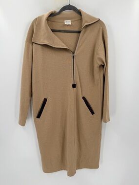 AMS Pure Asymmetrical Zip Sweater Dress